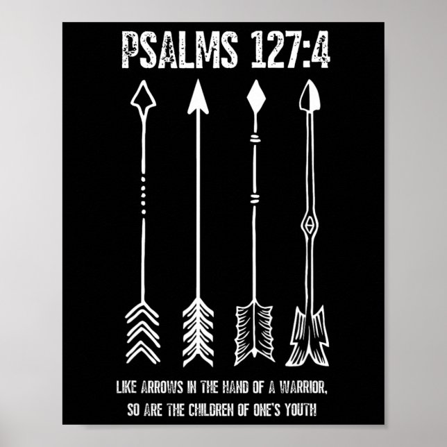 Raising Arrows Psalm 127;4 Mors dag Christian B Poster (Framsidan)