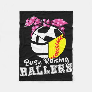 Raising Ballers - Ljudig softball Volleyball-fotbo Fleecefilt