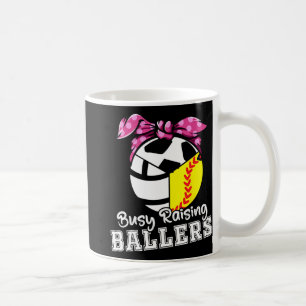 Raising Ballers - Ljudig softball Volleyball-fotbo Kaffemugg