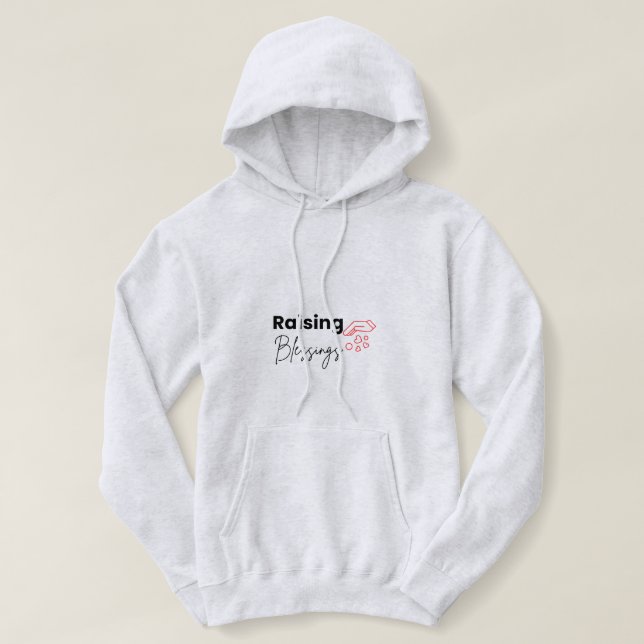 Raising Blessings Kristna Mamma Hoodie T Shirt (Design framsida)