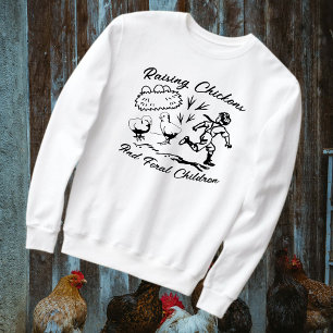 Raising Chickens and Feral Children Line Art T Shirt