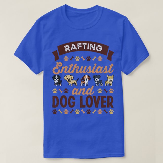 Raising Enthusiast and Hund älskare Gift T Shirt (Design framsida)