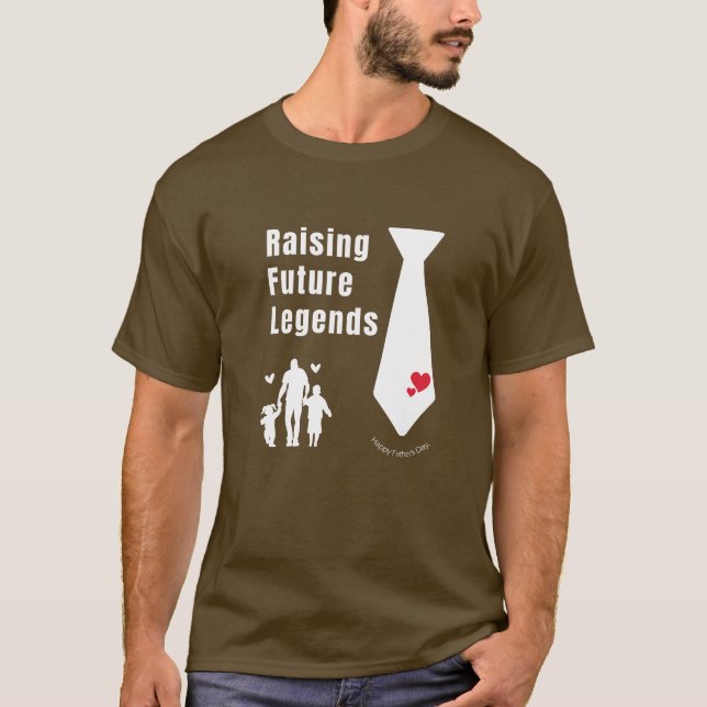 Raising Future Legends Father's Day Gifts T Shirt (Framsida)