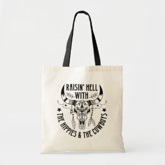Raising helvetet med Hippies & Cowboys Tote Tygkasse