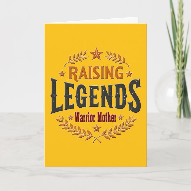 Raising Legends – Warrior Mother Design Kort (Framsida)