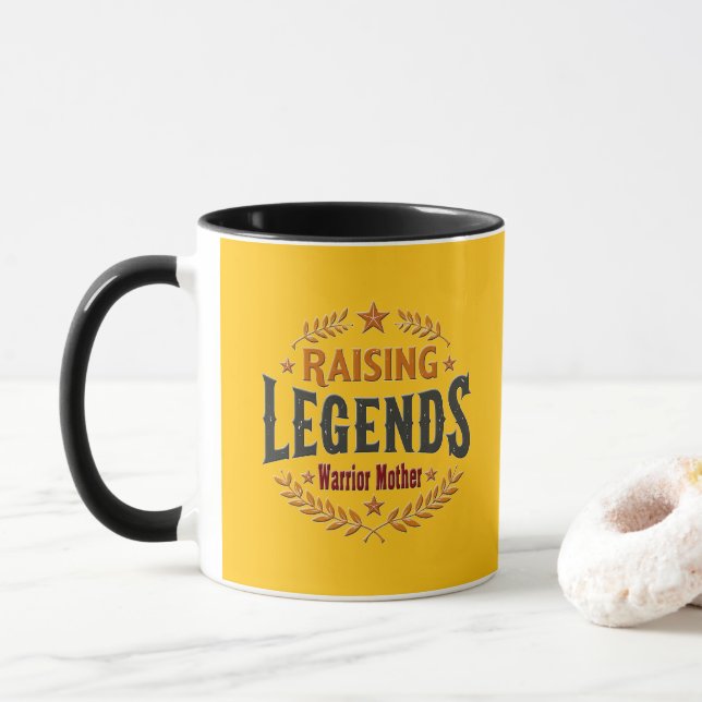 Raising Legends – Warrior Mother Design Mugg (Med munk)