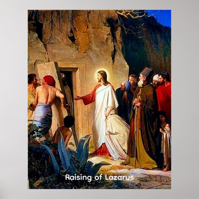 Raising of Lazarus, Carl Bloch Poster (Framsidan)