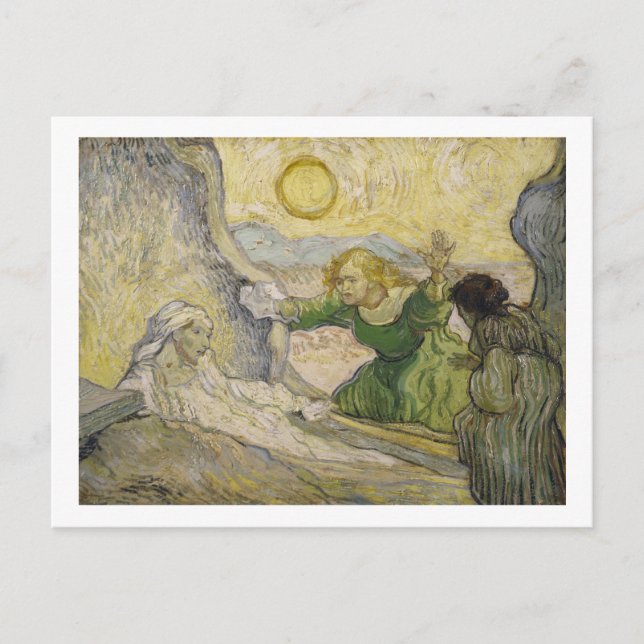 Raising of Lazarus (Rembrandt), Van Gogh Fine Art Vykort (Framsida)