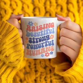Raising Strong BeSnygg Power Kids Mamma Gift Kaffemugg