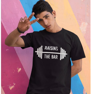Raising the Pub Barbell Workout Gym Fitness Coach Tee Shirt