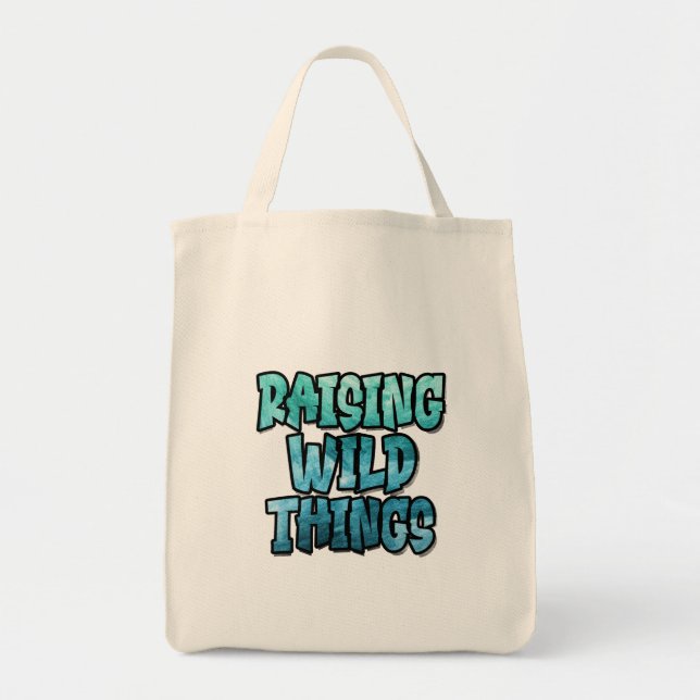 Raising Vild Sak, Bold Graffiti Typography Tygkasse (Framsidan)