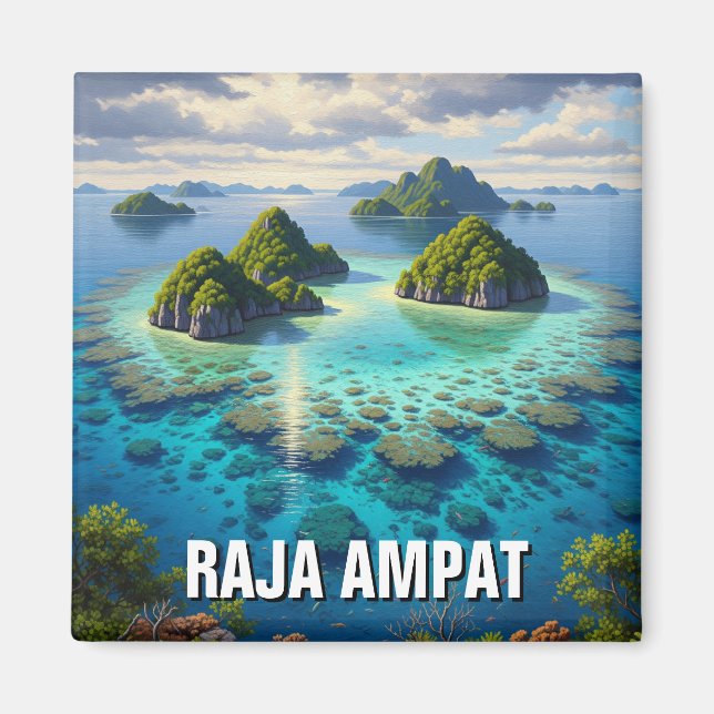 Raja Ampat Indonesia Magnet (Framsidan)