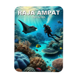 Raja Ampat Indonesia Scuba Diver Magnet