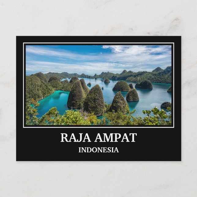 Raja Ampat Indonesia Vykort (Framsida)