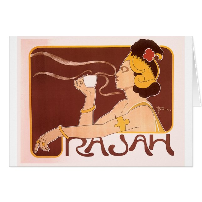 Rajah Coffee Hälsningskort (Framsidan Horizontal)