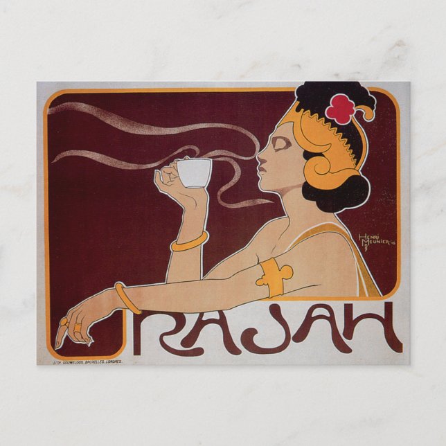 Rajah Coffee Vykort (Framsida)