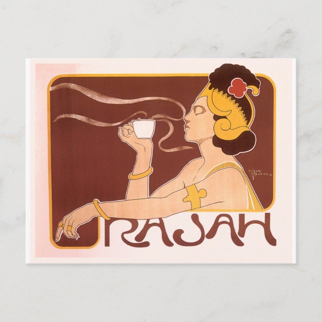 Rajah Coffee Vykort (Framsida)