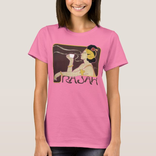 ’RAJAH COFFEE’ Womens T-Shirt (Framsida)