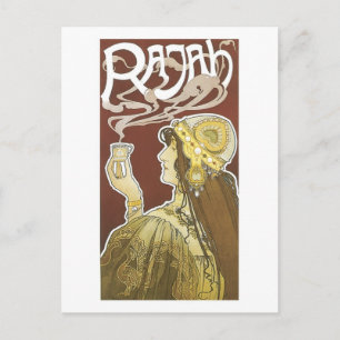 Rajah Vintage Coffee Ad Vykort