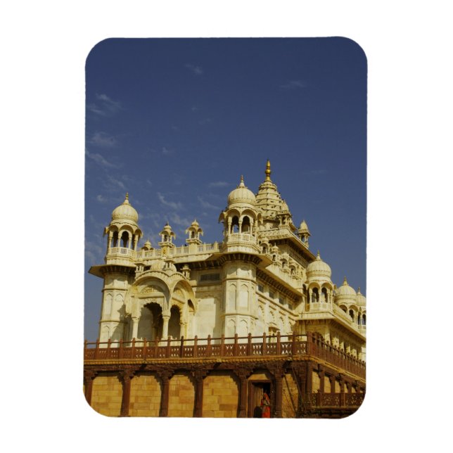 Rajasthan, Indien En kvinna som står vid och gamma Magnet (Vertikal)