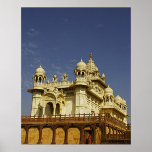 Rajasthan, Indien En kvinna som står vid och råkar Poster