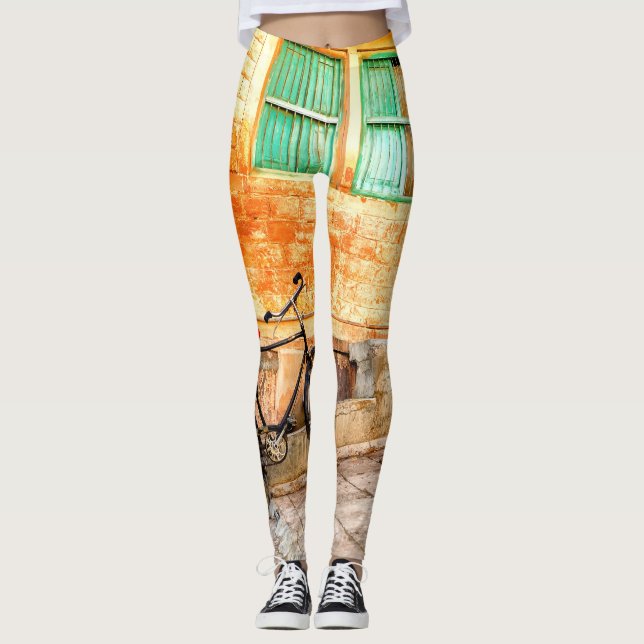 Rajasthan Street Scene: Indian Stil Leggings (Framsida)