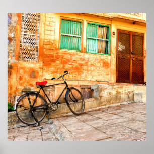 Rajasthan Street Scene: Indian Stil Poster