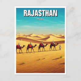Rajasthan Thar Desert Jaisalmer India Travel Vykort