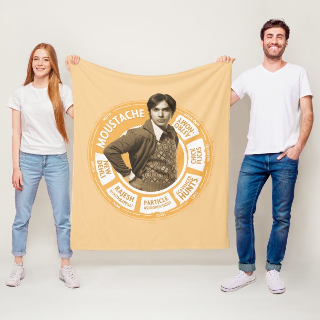 Rajesh Info Graphic Fleecefilt (På plats)