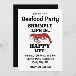 Rajfisk Seafood Party Inbjudningar