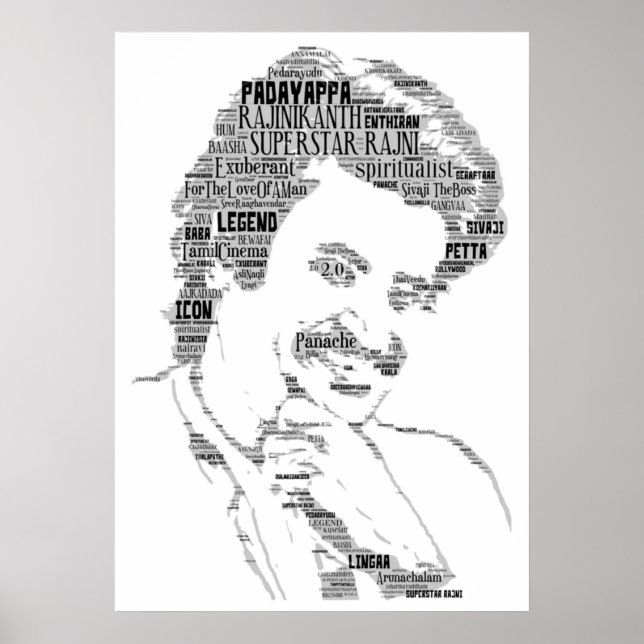 Rajinikanth Poster (Framsidan)