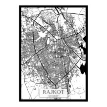 Rajkot Gujarat Stadskarta