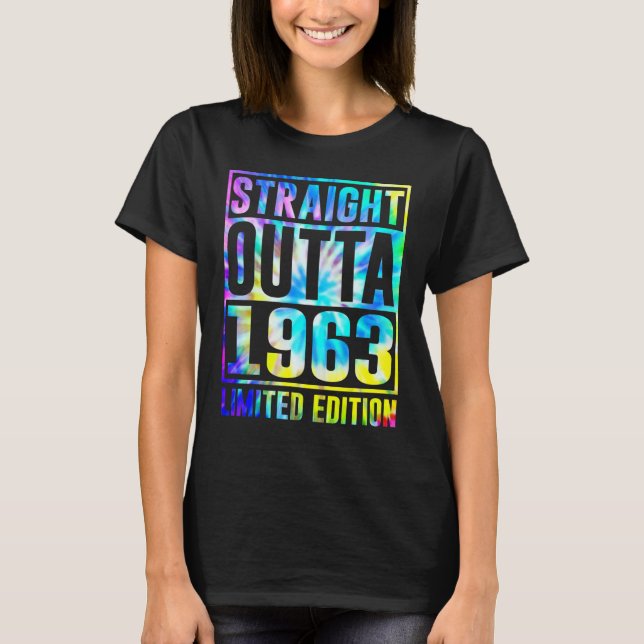 Rak 1963 60:e födelsedagen t shirt (Framsida)