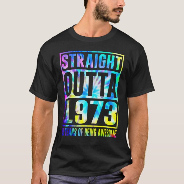 Rak 1973 50 år av Fantastisk 50 år T Shirt (Framsida)