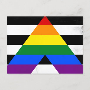 Rak Ally-Flagga Helg Vykort