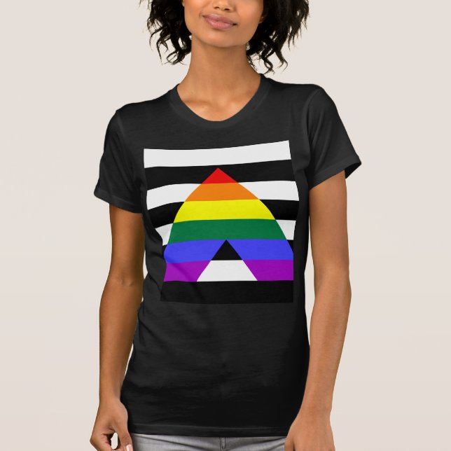 Rak Ally-flagga T-shirt (Framsida)