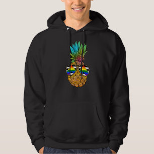 Rak Ally Pride Flagga Pineapple Rak Ally Hoodie