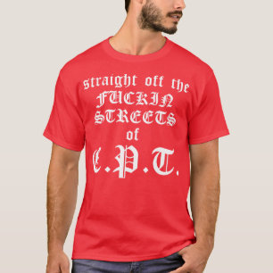 Rak av strömmarna till CPT Retro Compton Gang T Shirt