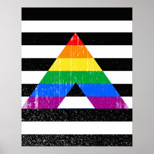 Rak bedrövad bundsförvantpride poster