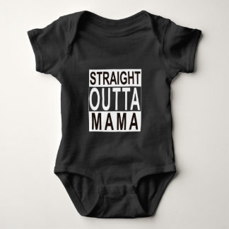 Rak Bodysuit för Outta mammababy T-shirt