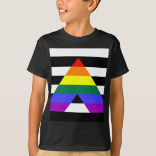 Rak bundsförvantflagga tee shirt