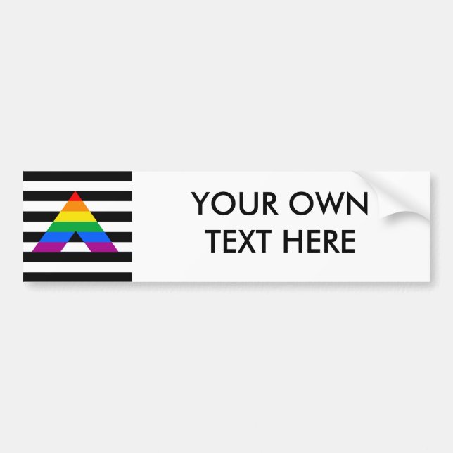 Rak bundsförvantpride bildekal (Framsidan)