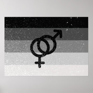 RAK FLAGGA ORIGINAL MED SYMBOL -.png Poster