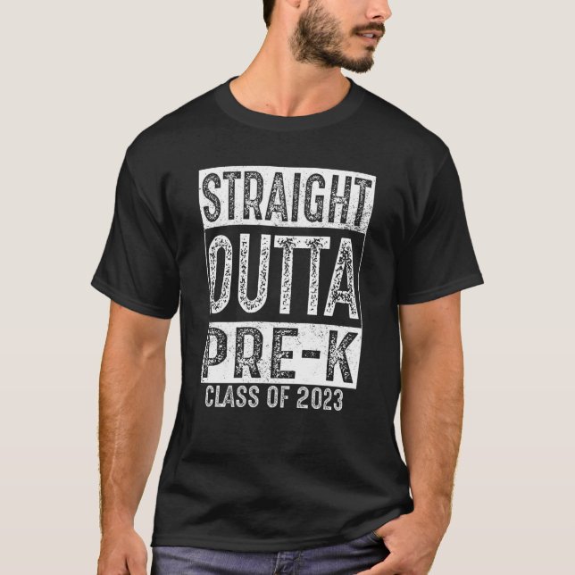 Rak grundskoleklass 2023 Studenten T Shirt (Framsida)