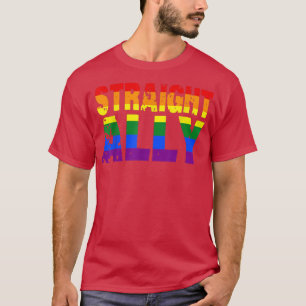 Rak HBT-Ally LGBTQ Flagga Rainbow Gay pride T Shirt