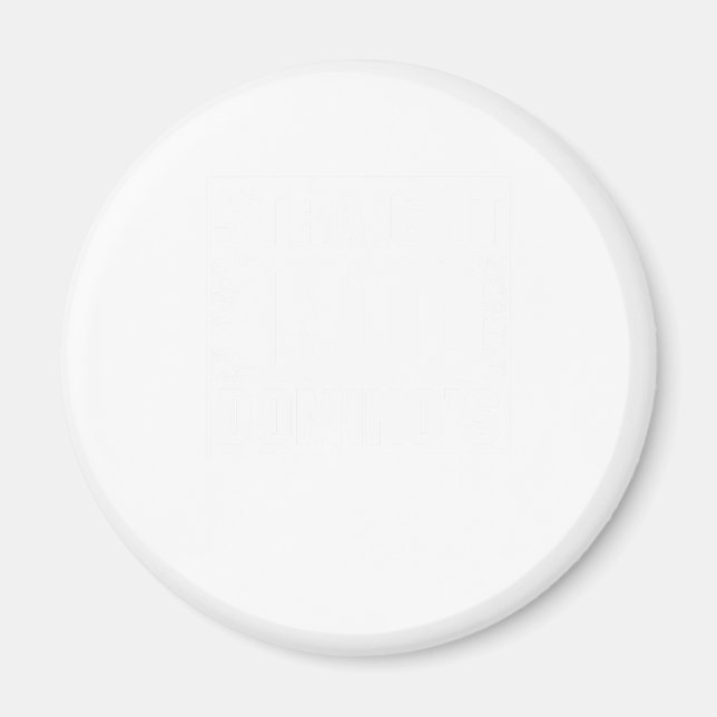Rak i Dominoes Tiles Puzzler Game Gift Magnet (Framsidan)