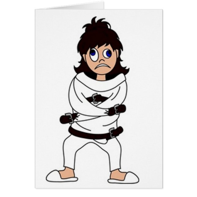 Rak jacka hälsningskort (Framsidan)