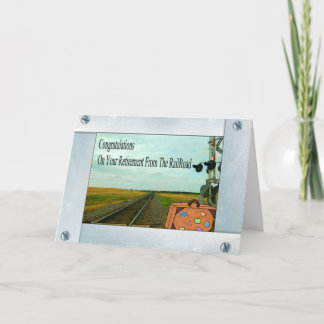 Rak järnväg spårar och korsningen med en hänga lös kort