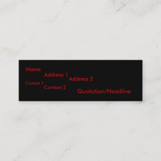 Rak kant mini visitkort