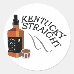 Rak Kentucky Runt Klistermärke